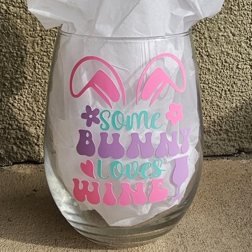 Easter Wine Glass - New